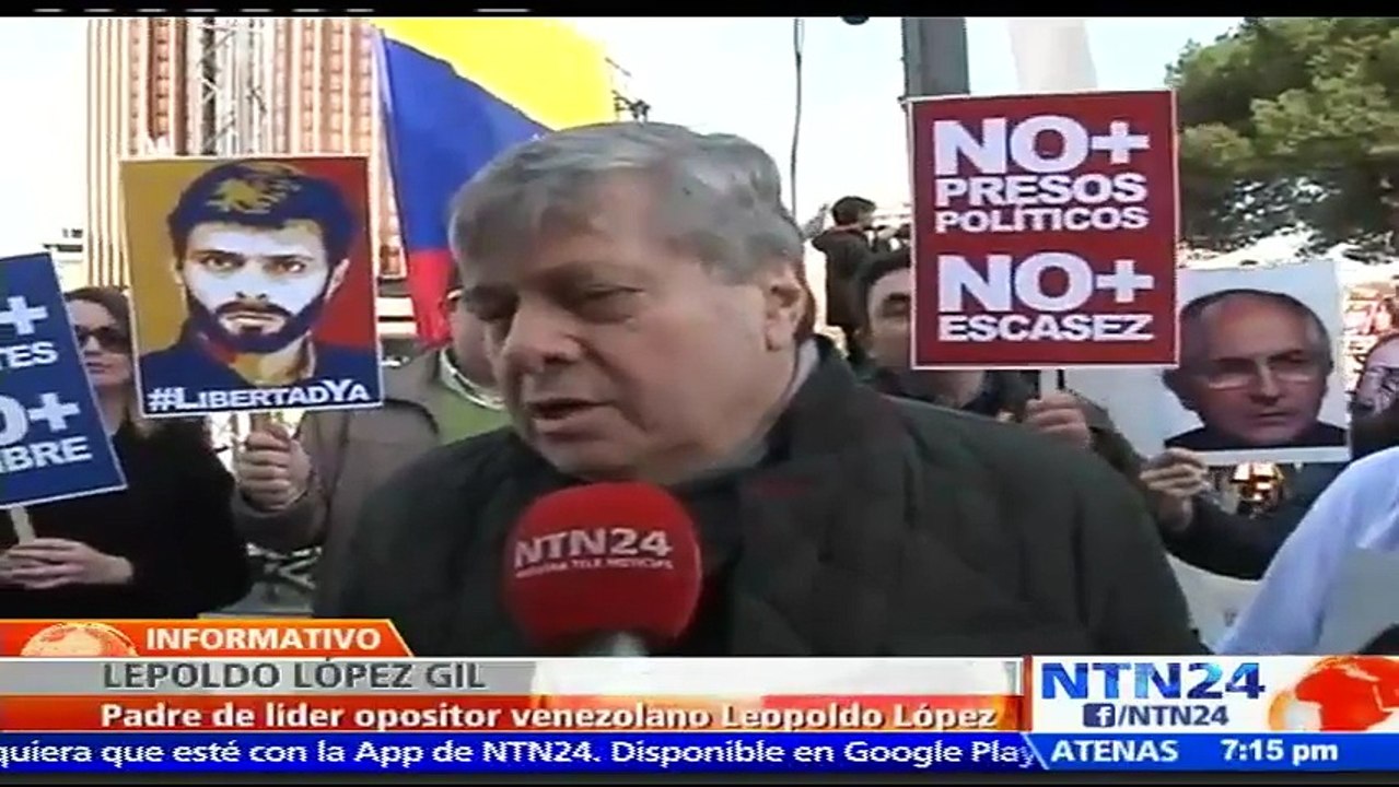 Padre de Leopoldo López a NTN24: Mi hijo se entregó porque no tenía nada que esconder y terminó siendo víctima