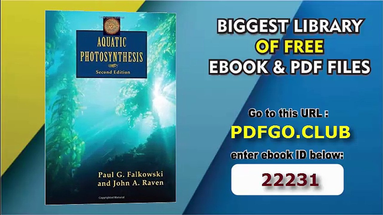 Aquatic Photosynthesis_ Second Edition