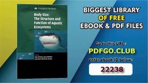 Body Size_ The Structure and Function of Aquatic Ecosystems (Ecological Reviews)