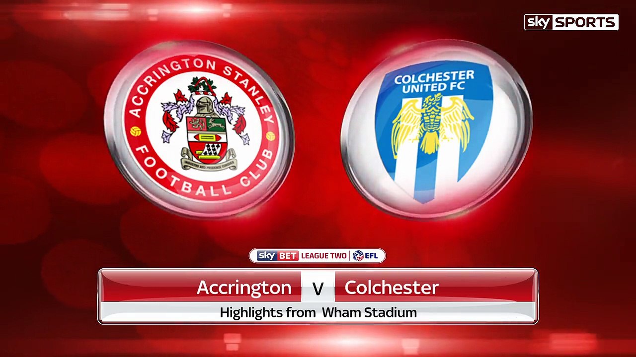 Accrington 2-1 Colchester