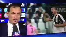 Allegri fight with Bonucci  (Juventus-Palermo)