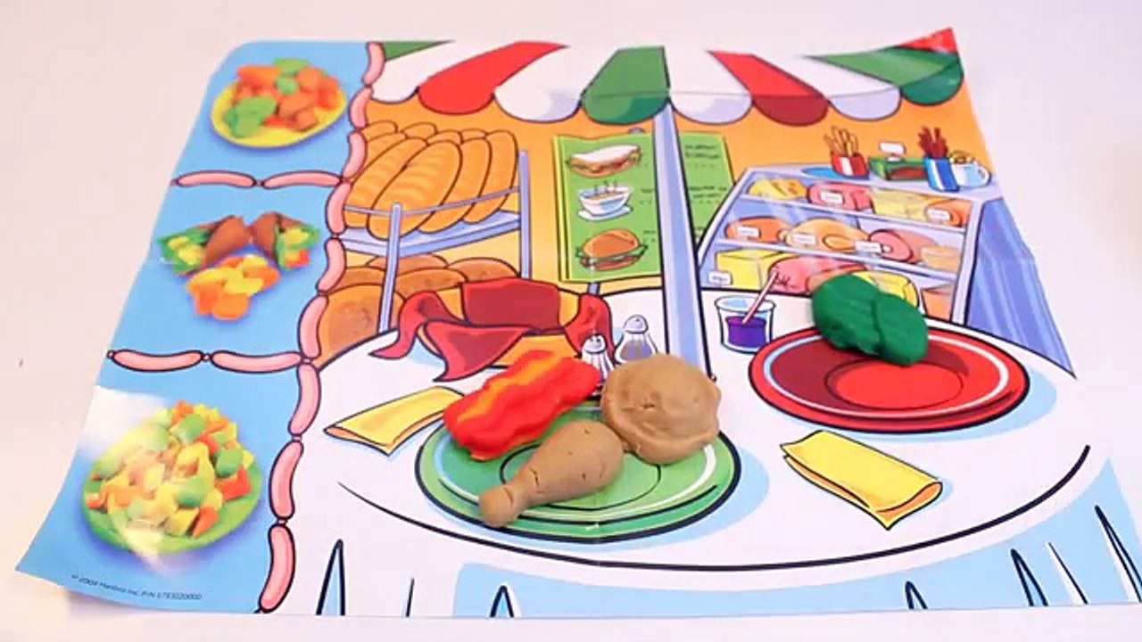 Play Doh sándwich y perro caliente almuerzo playset Cómo hacer Plastilina Perro Caliente y Sandwich