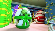 kinder Surprise Eggs Spiderman Film Cartoon save the princess Hulk Toy Story Cars 2 Frozen