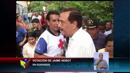 Jaime Nebot ejerció su derecho al voto
