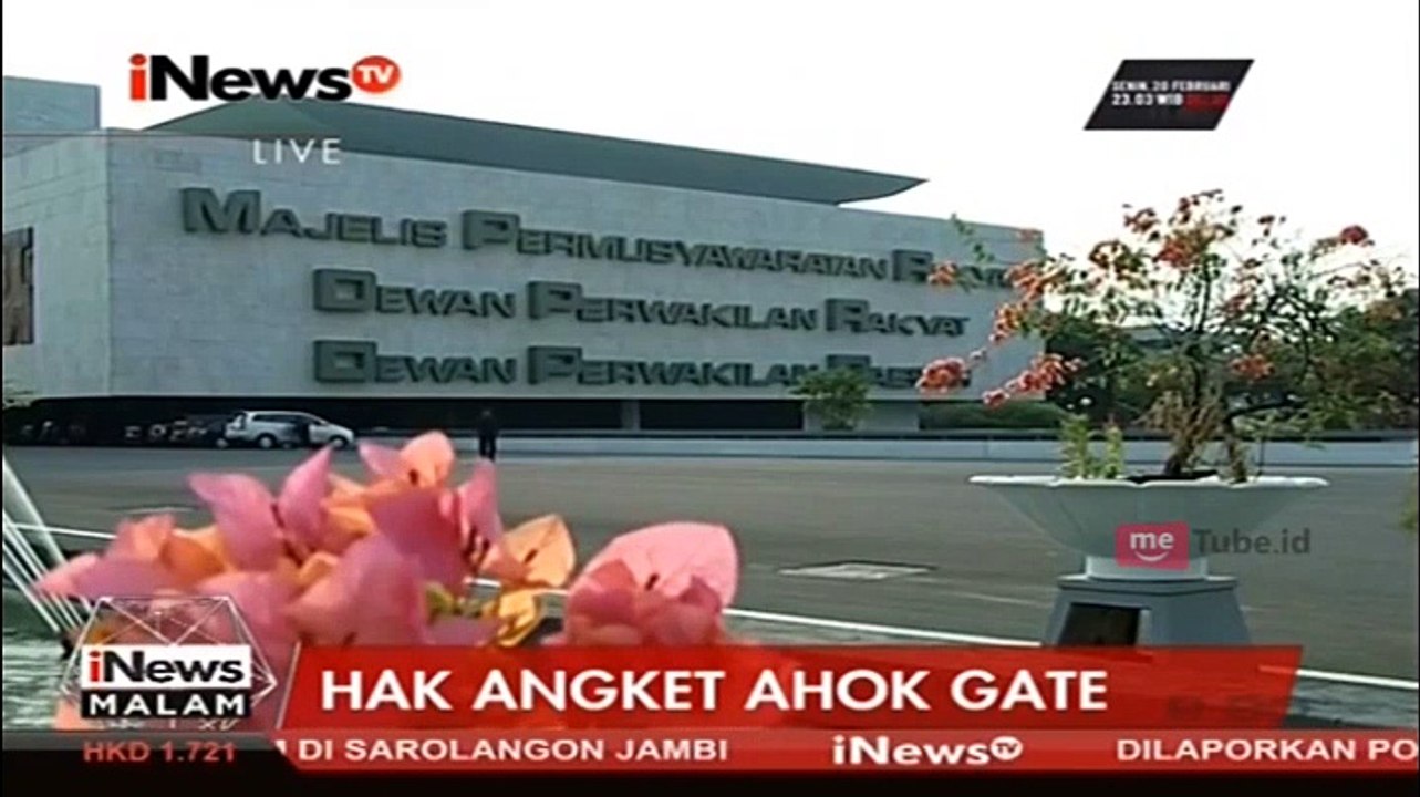 DPR Akan Gelar Rapat Bamus Terkait Hak Angket Ahok Gate