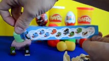 Play-doh Surprise eggs Kinder Surprise Thomas And Friends Hot Wheels Marvel Wow