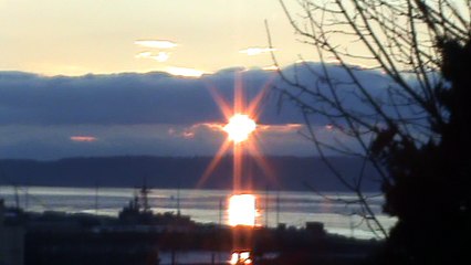 Sunset on Puget Sound from 2131 Grand