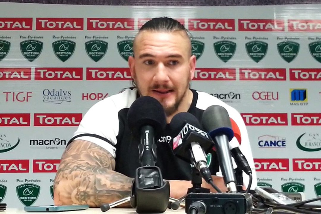 Pierrick Gunther après Section Paloise - Grenoble