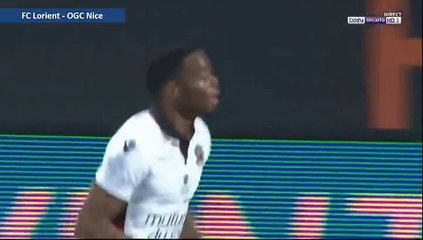 0-1 Wylan Cyprien Goal - FC Lorient 0-1 OGC Nice - 18.02.2017 [HD]