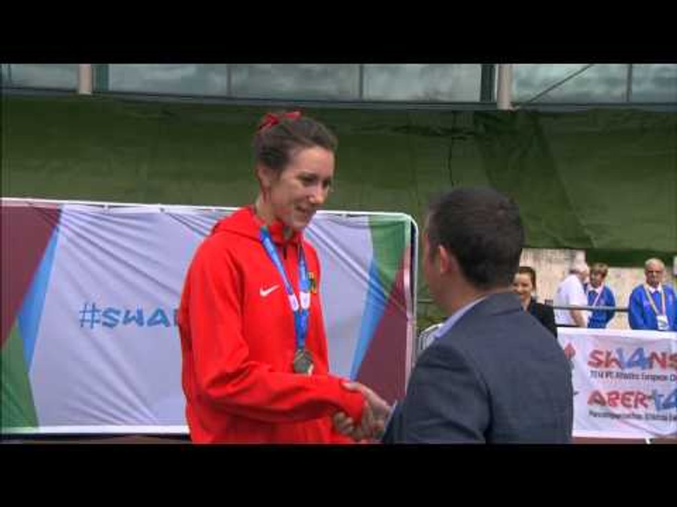 Women's 400m T44 | Victory Ceremony | 2014 IPC Athletics European Championships Swansea