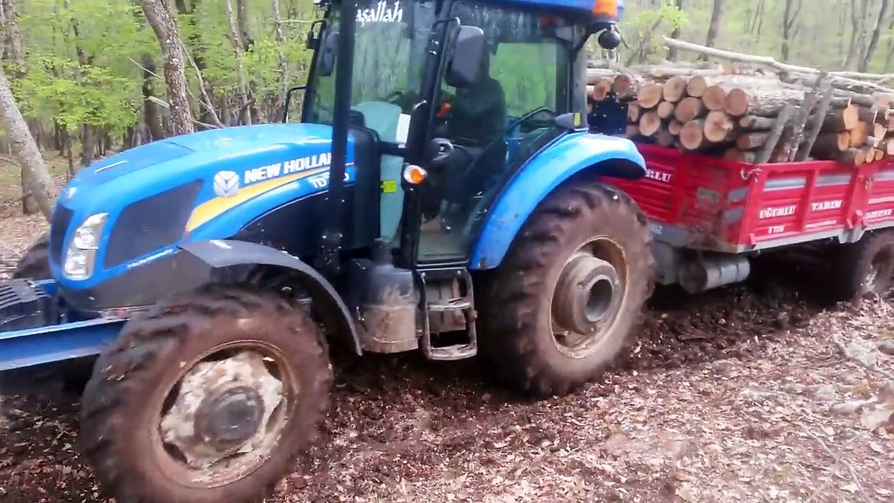 ORMANDA AĞAÇ TAŞIMA ( NEW HOLLAND, ERKUNT, JOHN DEERE )