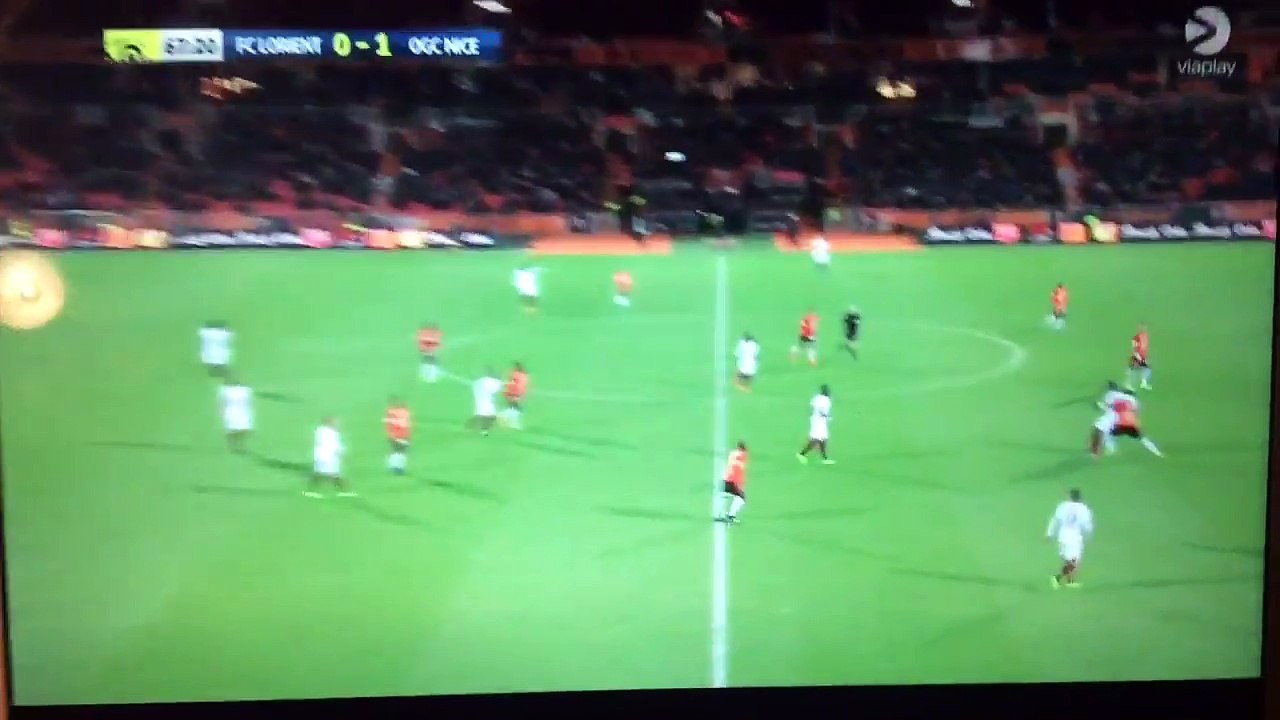 Carton rouge balotelli lors Lorient vs Nice