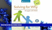 Audiobook  Solving for Why: Understanding, Assessing, and Teaching Students Who Struggle with