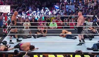 Goldberg entry and exclusion of Brock Lesnar from the Royal Rumble 2017