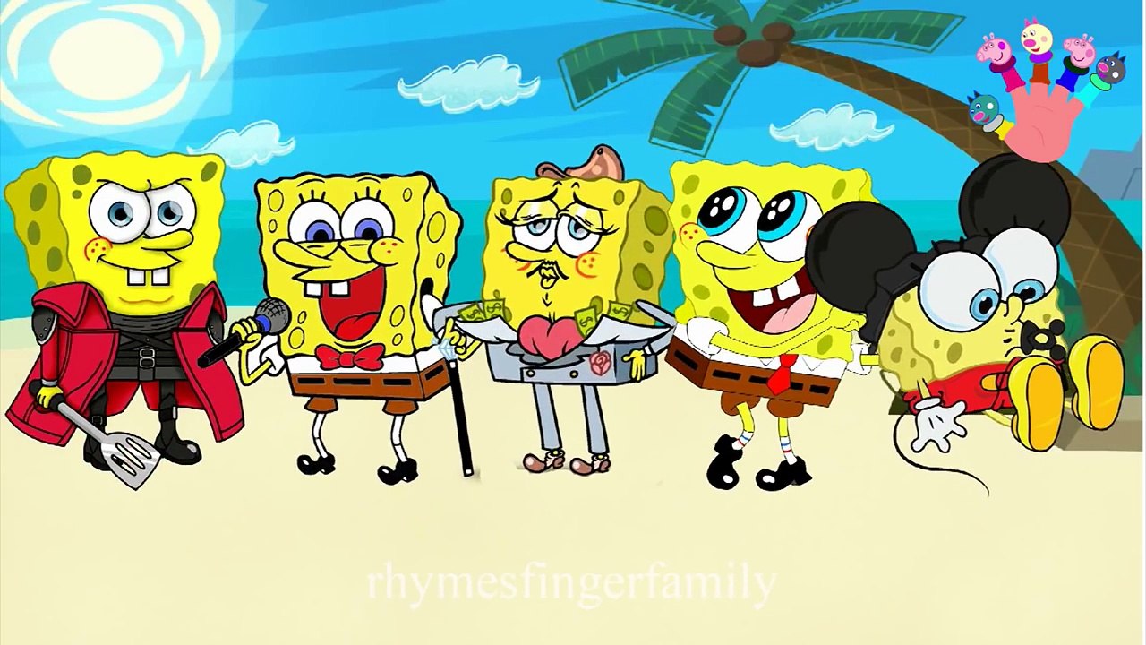 SPONGE BOB Finger Family Nursery Rhyme By MY FINGER FAMILY RHYMES