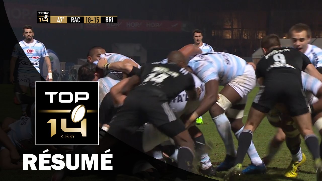 TOP 14 - Résumé Racing 92-Brive: 33-25 - J18 - Saison 2016/2017