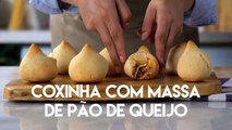 Coxinha com Massa de Pão de Queijo