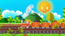 Train Cartoon for children in English - Learn Numbers & Colors - Learning with the trains