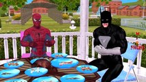 Spiderman Cooking Anna Food Pranks!! Superheroes Frozen Elsa Venom Hulk Joker Children Mov
