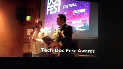 "Lea Jackson"- filmmaker of "El Paquette " wins Award for her film at "Tech Doc Fest "