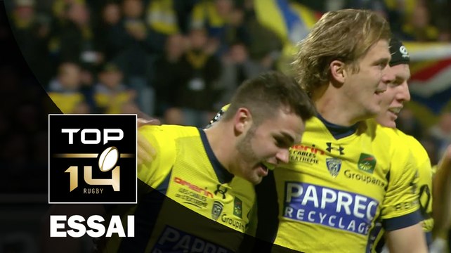 TOP 14 ‐ Essai Aurélien ROUGERIE (ASM) – Clermont-Bayonne – J18 – Saison 2016/2017