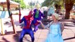 Spiderman vs Joker vs Frozen Elsa Disney Elsa Kidnapped Real Life Superheroes - SPMFC