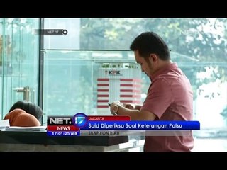 NET17-Said Faisal Diperiksa Soal Keterangan Palsu