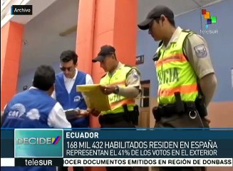 Ecuador: 378 mil personas votarán desde el extranjero en la elección