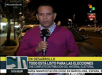 Ecuador: CNE finaliza distribución de material electoral