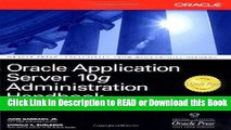 Read Book Oracle Application Server 10g Administration Handbook (Osborne ORACLE Press Series) Read