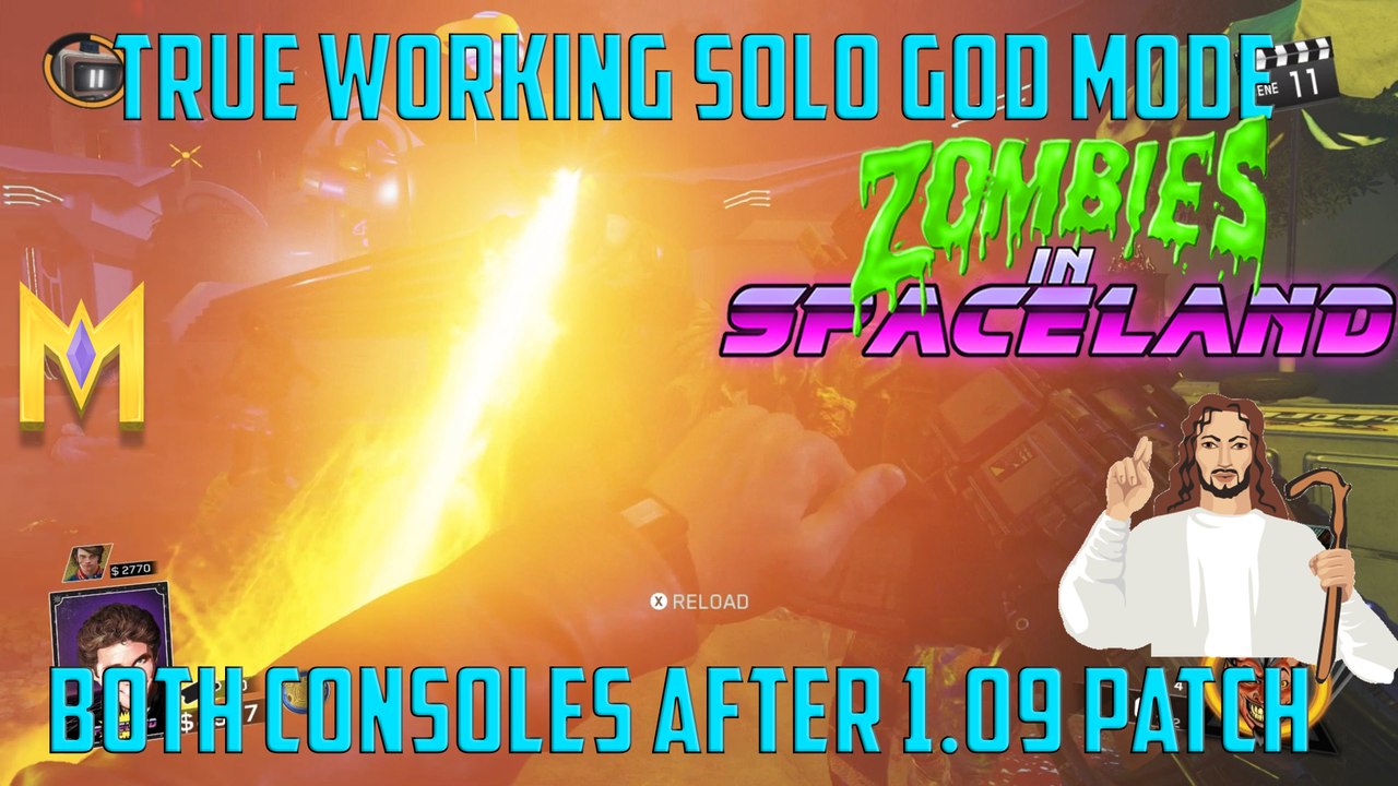 Zombies IN Spaceland Glitches - *After PATCH 1.09 TRUE Solo God Mode Glitch - "1.09 True Solo God Mode"
