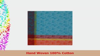 100 Cotton Blue Red  Orange 60x60 Tablecloth  Crabfest Aqua 6943b30b
