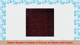 ArtOFabric Satin Rosette Burgundy Overlay 54 Inch by 54 Inch 3e374f94