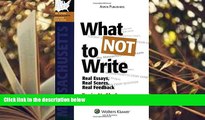 Popular Book  What NOT To Write: Real Essays, Real Scores, Real Feedback. Massachusetts Bar Exam