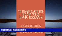 Read Online Templates For 75% Bar Essays: Create  the 75% essay even on the fly Value Bar For Kindle