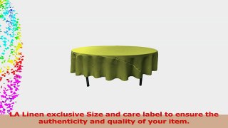 LA Linen 90Inch Round Polyester Poplin Tablecloth  Pack of 1  Avocado Green 56b2d530