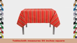 Now Designs Tablecloth 55 by 55Inch Plaza Stripe Tango 801cac16