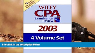 Best Ebook  Wiley CPA Examination Review 2003, 4-Volume Set  For Trial
