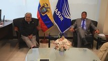 El Presidente de Ecuador se reúne con Pepe Mujica, observador electoral de Unasur