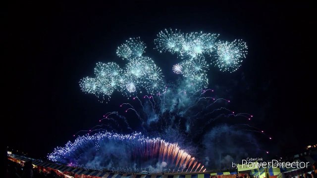Japanese fireworks entertainment show