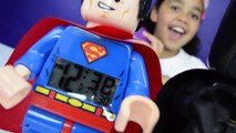 BATMAN V SUPERMAN Giant Lego Superhero Clock Action Figures - Giant Egg Toy Surprise