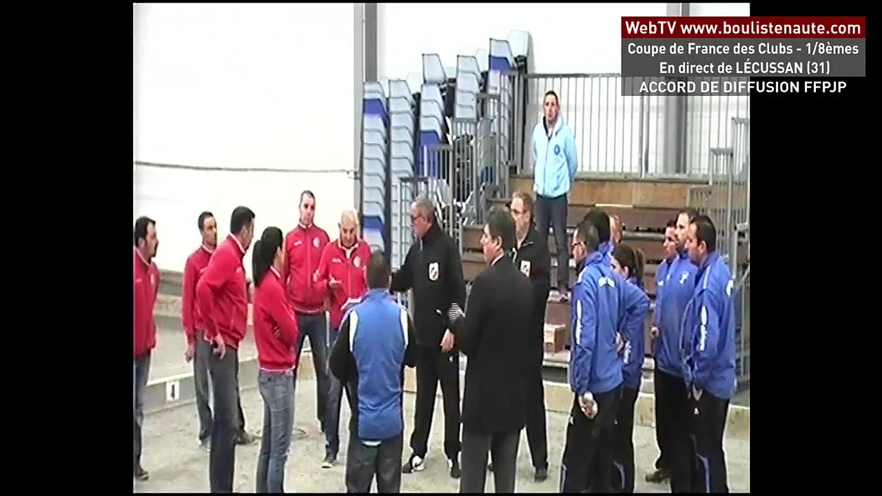 Coupe de France des Clubs de pétanque à LECUSSAN : Le Pouzin VS Les Sables d'Olonne