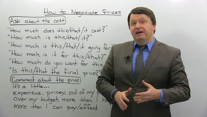 How to negotiate in English- Vocabulary, expressions, and questions to save you $$$
