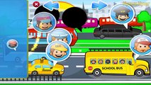 De transporte para Niños Coches de dibujos animados | Aprendizaje de Vídeo: Ambulancias, Camiones de Bomberos, Coche de Policía