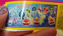 Disney Pixar INSIDE OUT SURPRISE EGGS with Movie emotions Sadness, Fear, Disgust, Anger, Joy