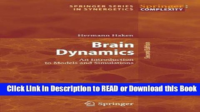 Books Brain Dynamics: An Introduction to Models and Simulations (Springer Series in Synergetics)