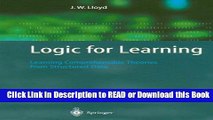 Books Logic for Learning: Learning Comprehensible Theories from Structured Data (Cognitive
