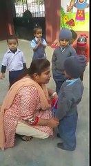 Talking With Little Boy. .