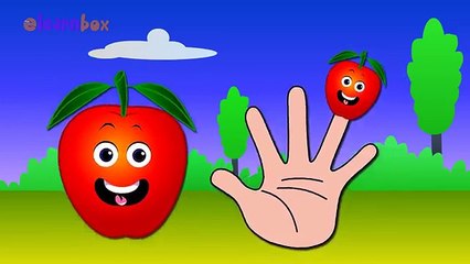 Apple Cartoons Animation Singing Finger Family Nursery Rhymes for Preschool Childrens Song