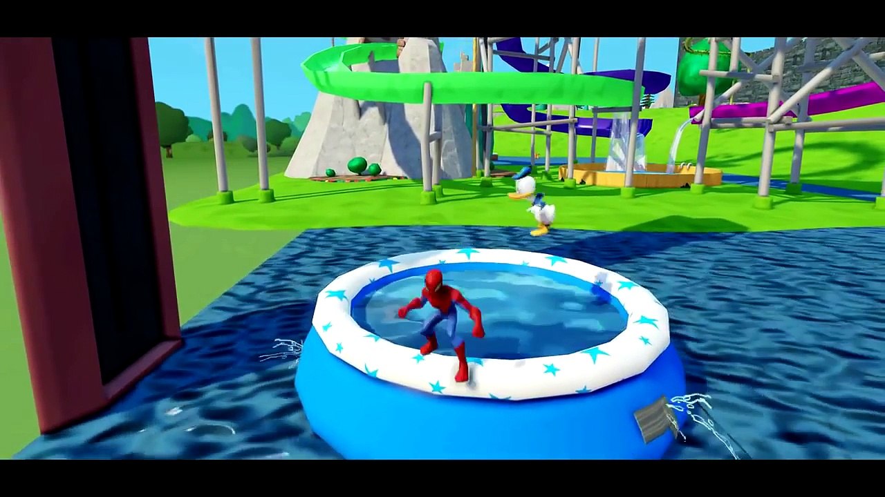 Dibujos animados de Hombre Araña y Cars 2 Rayo Makvin Canciones Infantiles.